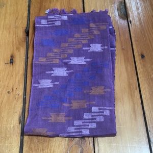 Purple hair scarf turban